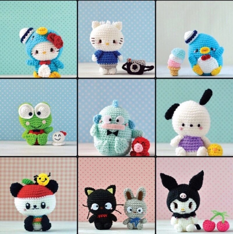 Hello Kitty Friends Crochet Pattern Amigurimi