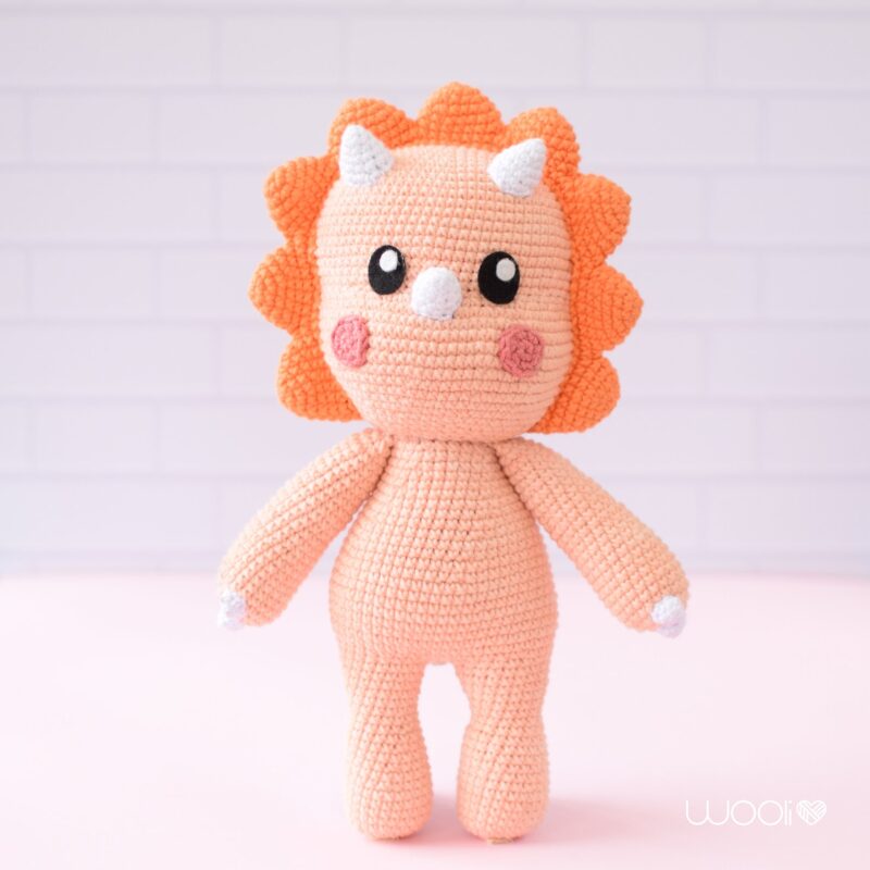 Charlie the baby triceratops - Amigurumi Pattern PDF - English - Image 6