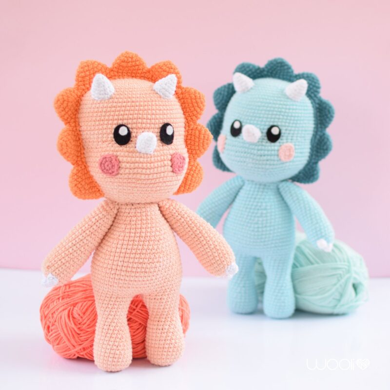 Charlie the baby triceratops - Amigurumi Pattern PDF - English - Image 5