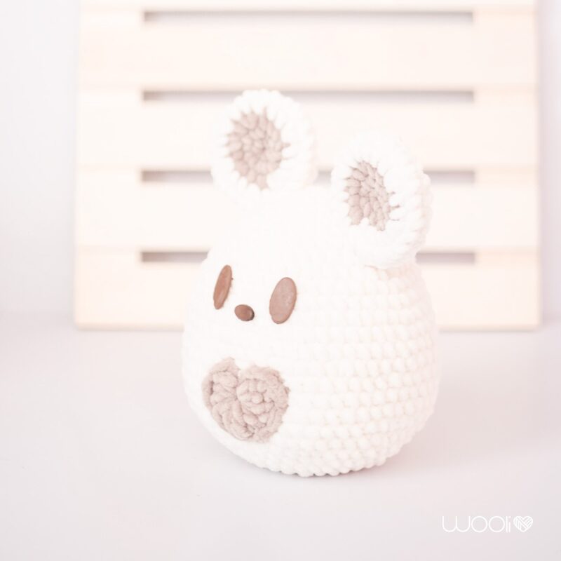 Bianco | White Chocolate Mouse | Amigurumi Pattern PDF | English  | Chocolate Egg Buddies | Valentine's Day - Image 4