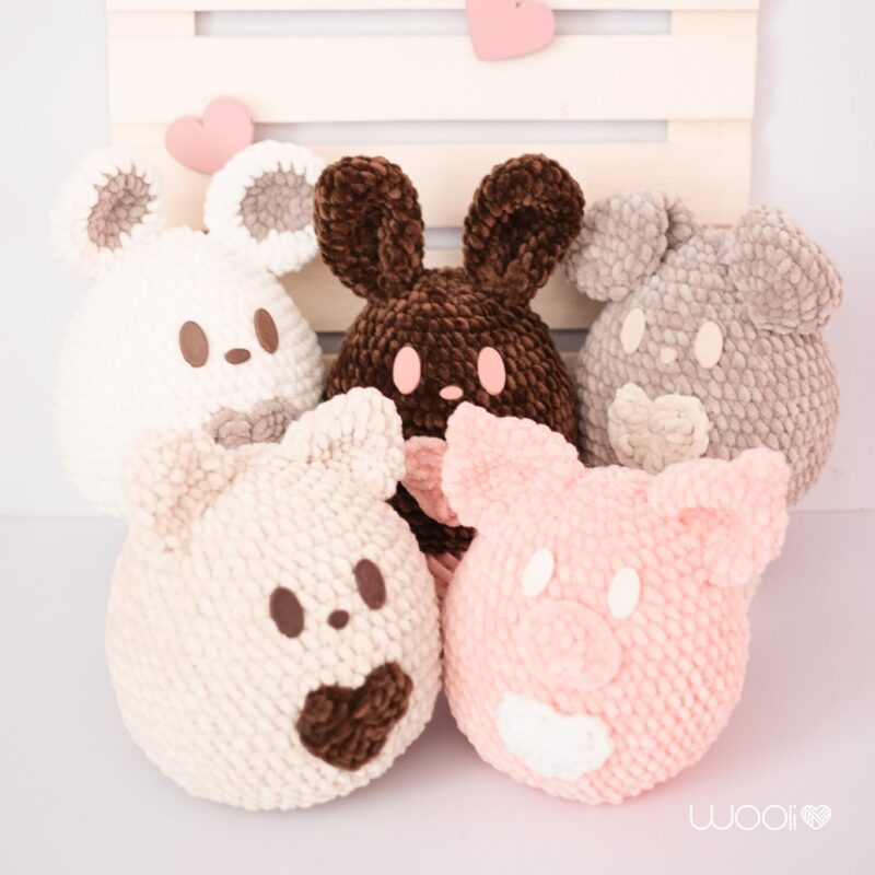 Chocolate Egg Buddies | Choc | Milki | Darki | Babi | Bianco | Amigurumi Pattern PDF Bundle | English  | Valentine's Day - Image 7