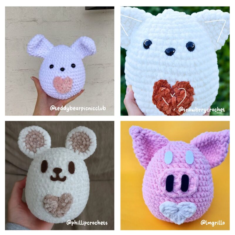 Chocolate Egg Buddies | Choc | Milki | Darki | Babi | Bianco | Amigurumi Pattern PDF Bundle | English  | Valentine's Day - Image 9