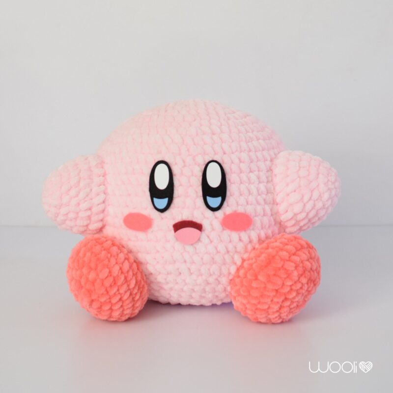 Classic Kirby  DIY Amigurumi Kit | Crochet Kit | Begginer Kit - Image 3