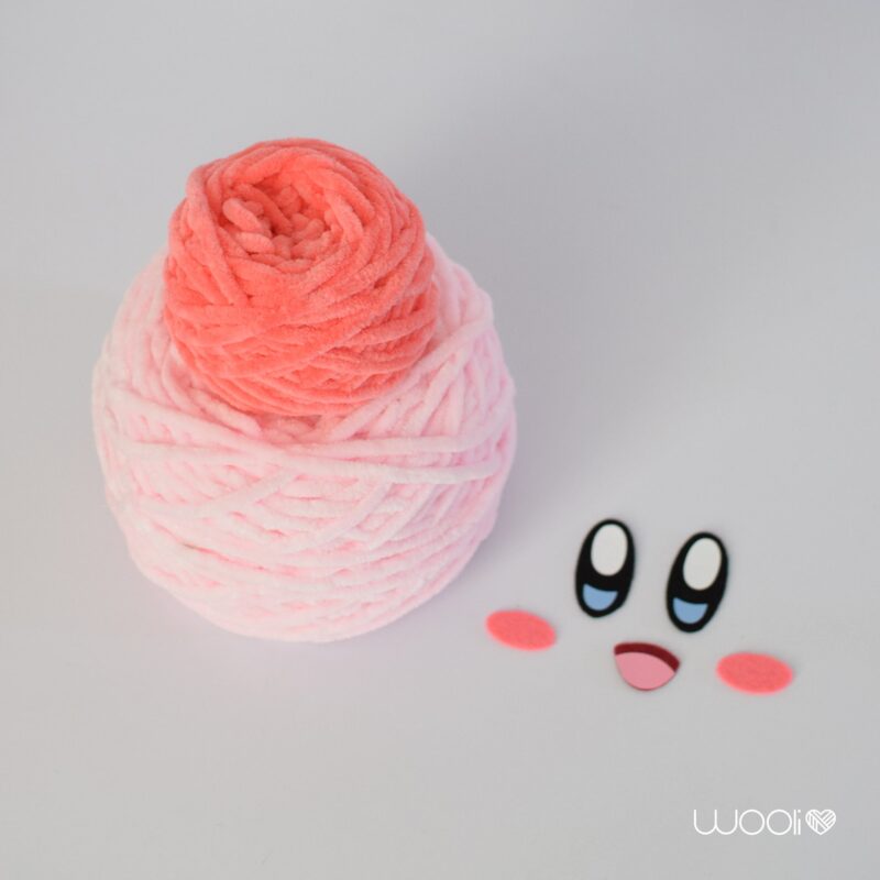 Classic Kirby  DIY Amigurumi Kit | Crochet Kit | Begginer Kit - Image 2