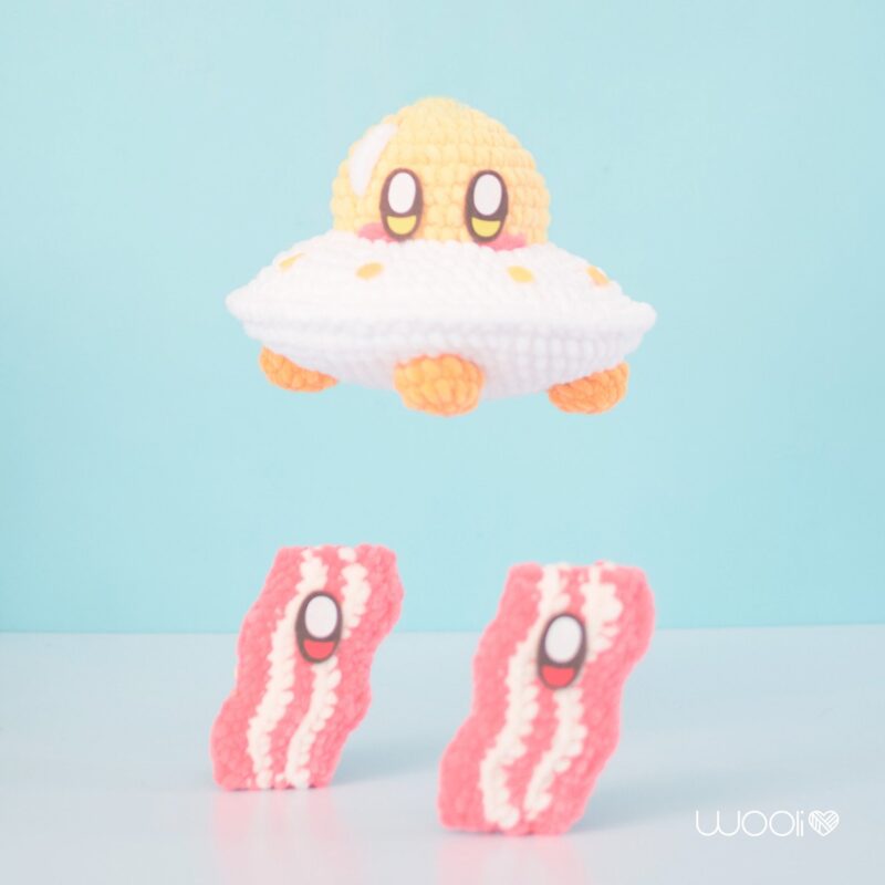 Eggy | PDF Amigurumi Pattern | English  | UFO Egg | Bacon Alien - Image 6