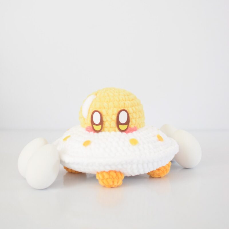 Eggy | PDF Amigurumi Pattern | English  | UFO Egg | Bacon Alien - Image 8