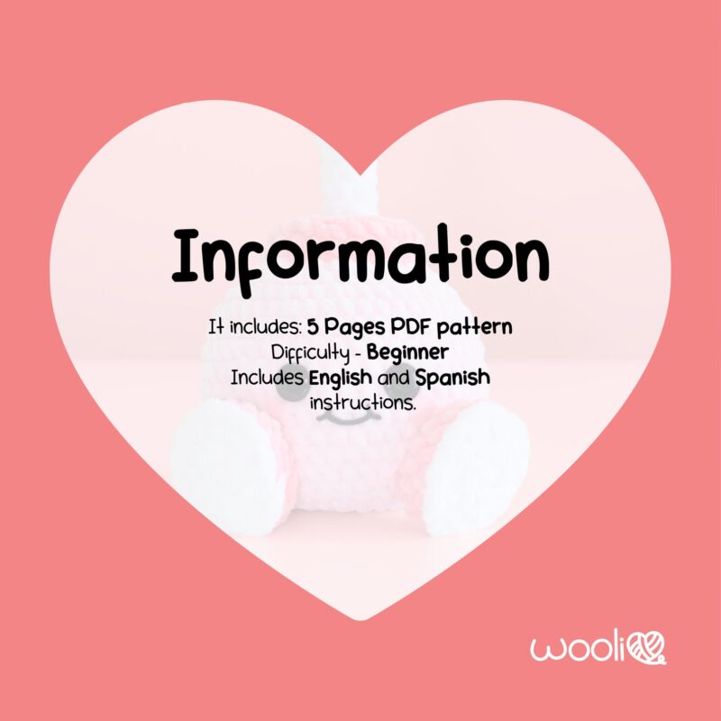 Boomi | Amigurumi Pattern PDF 2 in 1 | English  | Love Bomb | Valentine's Day - Image 3