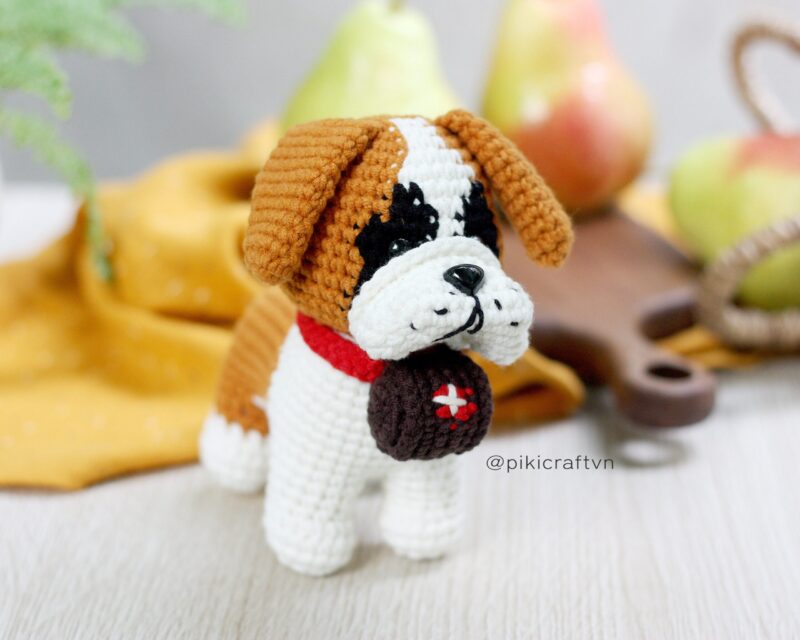 Hercules the Saint Bernard PikiCraft Crochet Pattern Amigurimi - Image 2